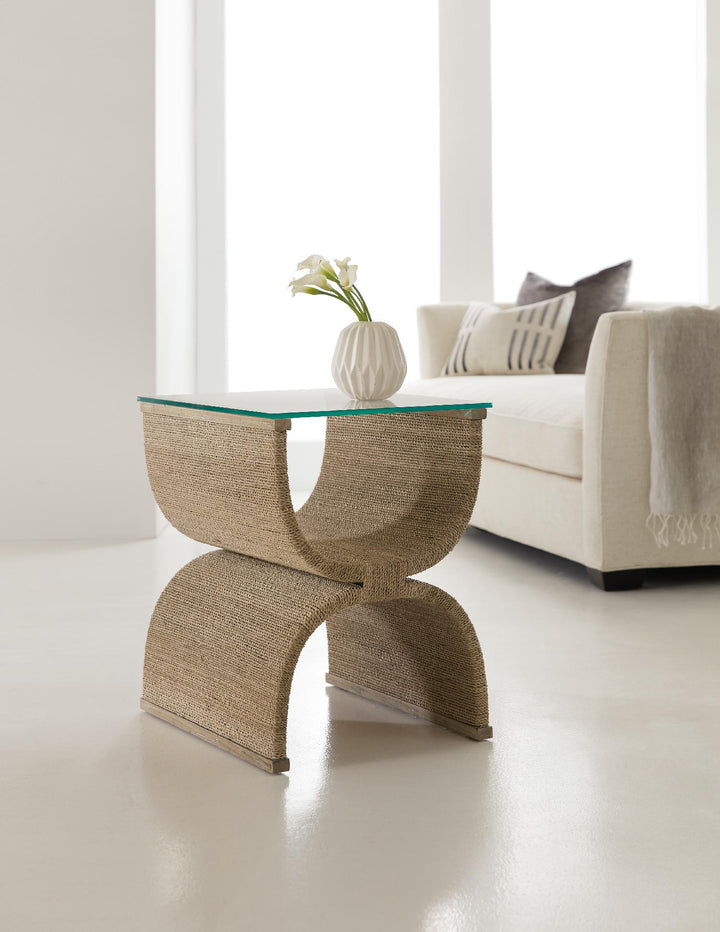 American Home Furniture | Hooker Furniture - Melange Lenny Woven End Table