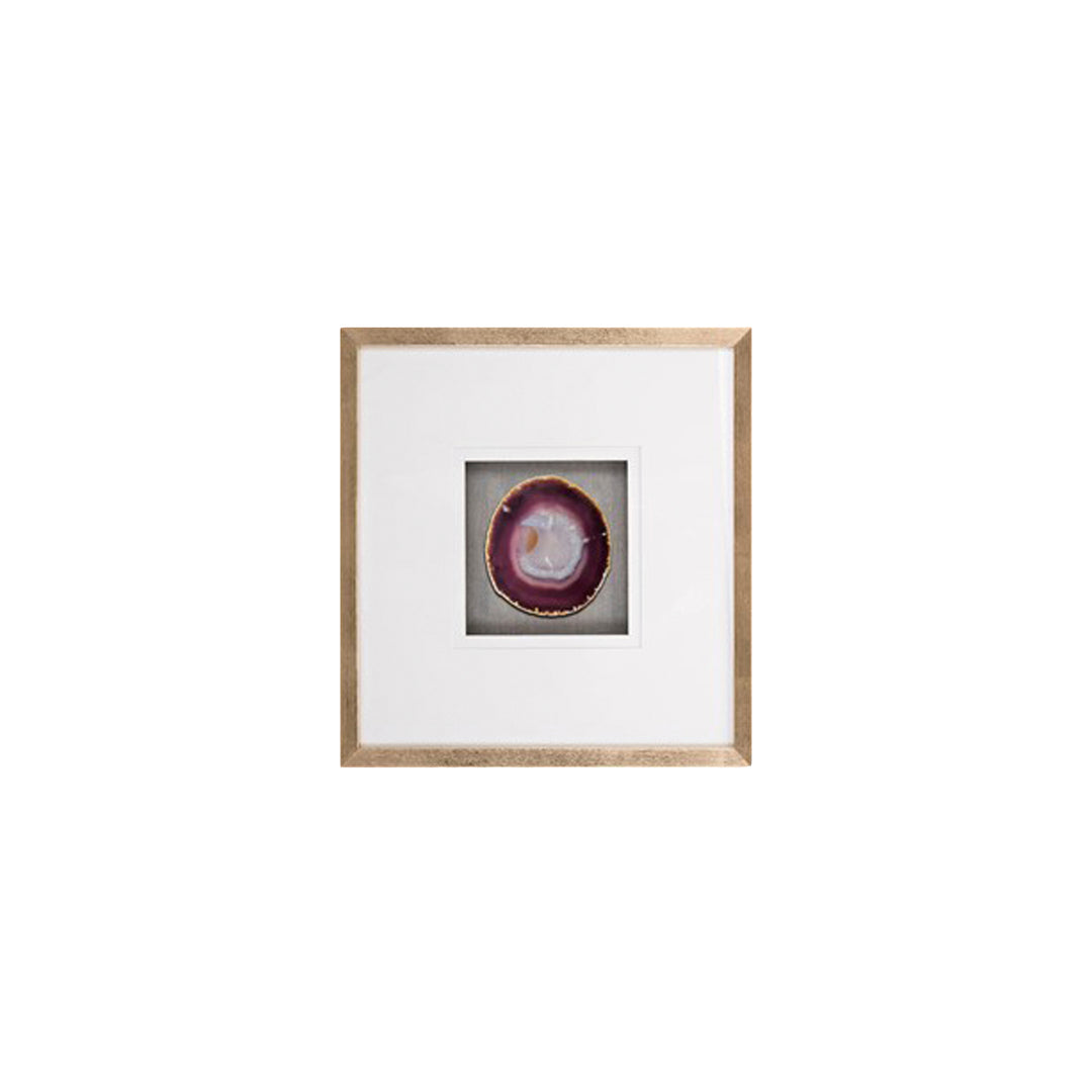 20x20 S/2 Framed Agate, Purple