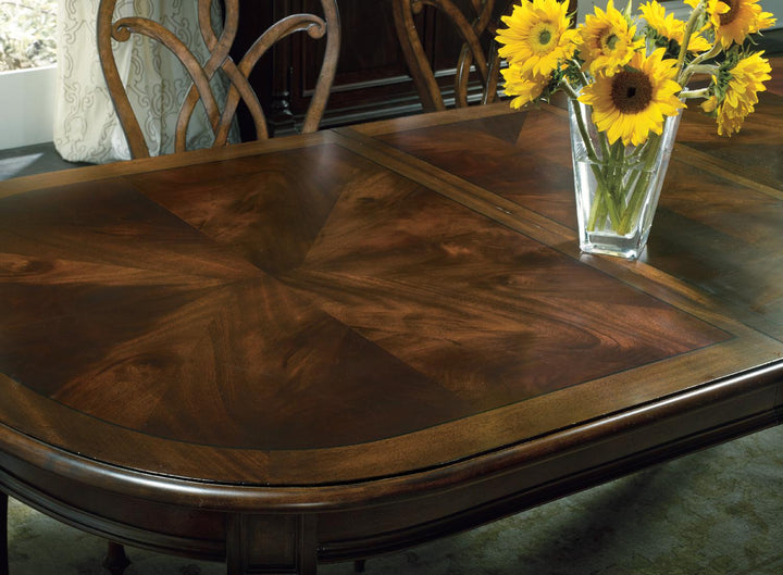 American Home Furniture | Hooker Furniture - Leesburg Leg Table with Two 18'' Leaves