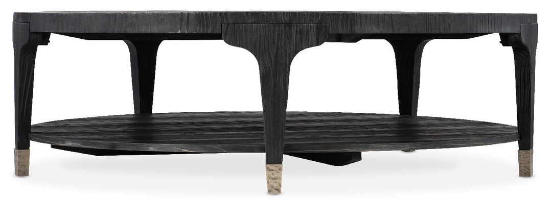 American Home Furniture | Hooker Furniture - Chapman Shou Sugi Ban Round Cocktail Table