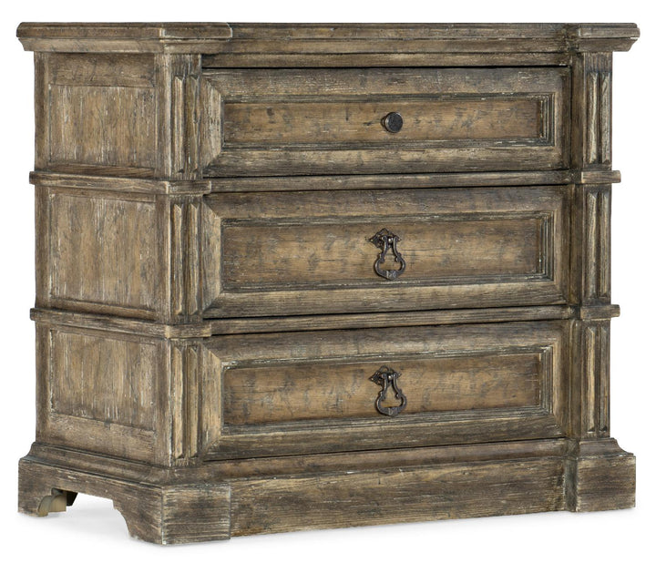 American Home Furniture | Hooker Furniture - La Grange Jefferson Three-Drawer Nightstand