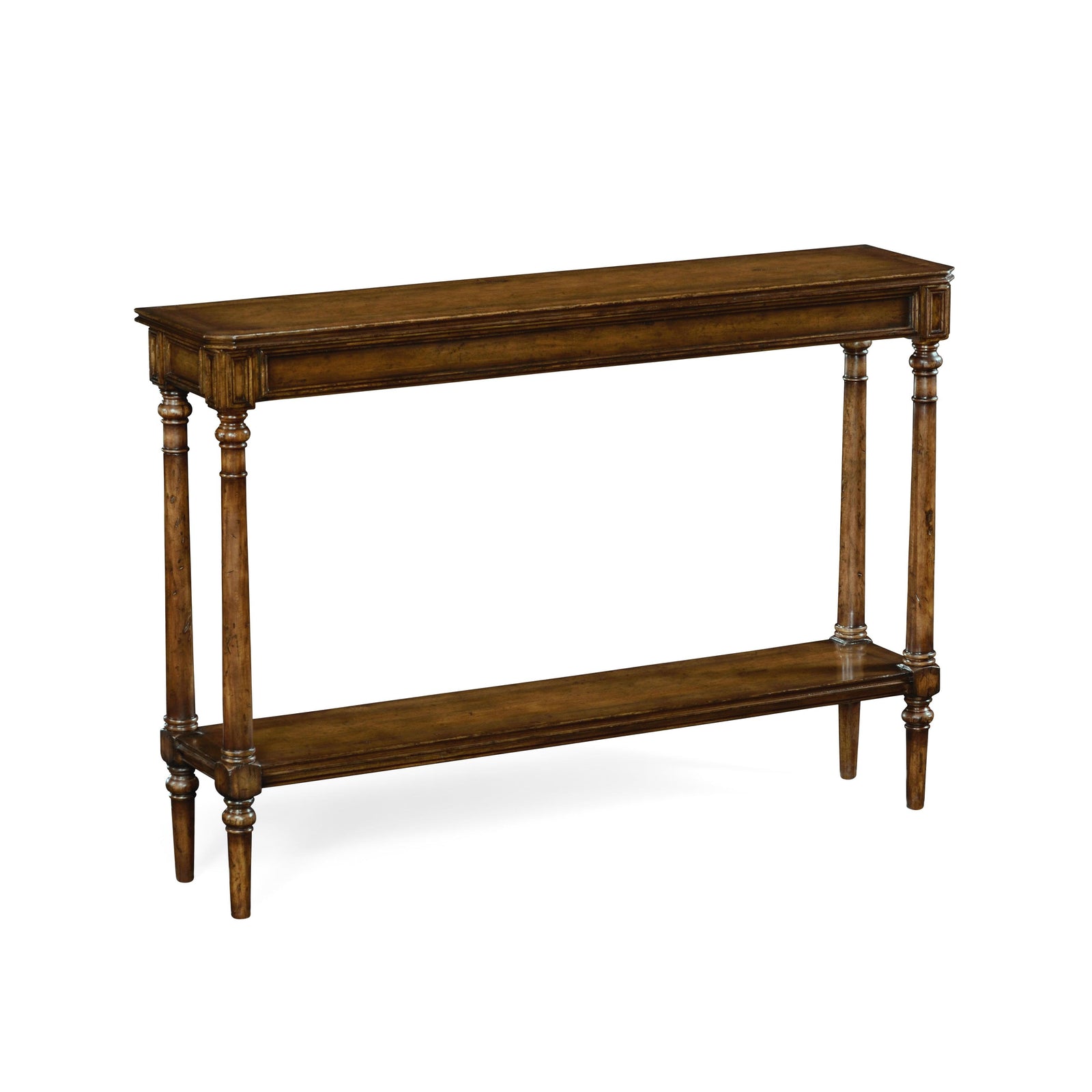 Jonathan Charles Curated Narrow Dark Walnut Console Table CONSOLE TABLES