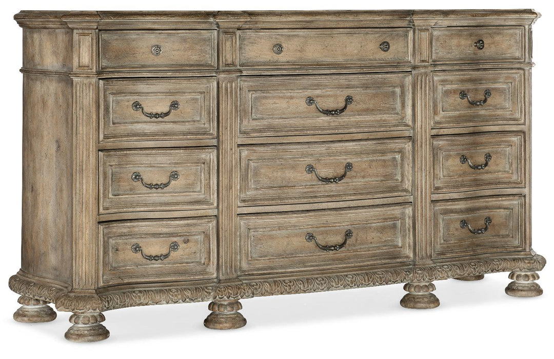 American Home Furniture | Hooker Furniture - Castella Twelve Drawer Dresser