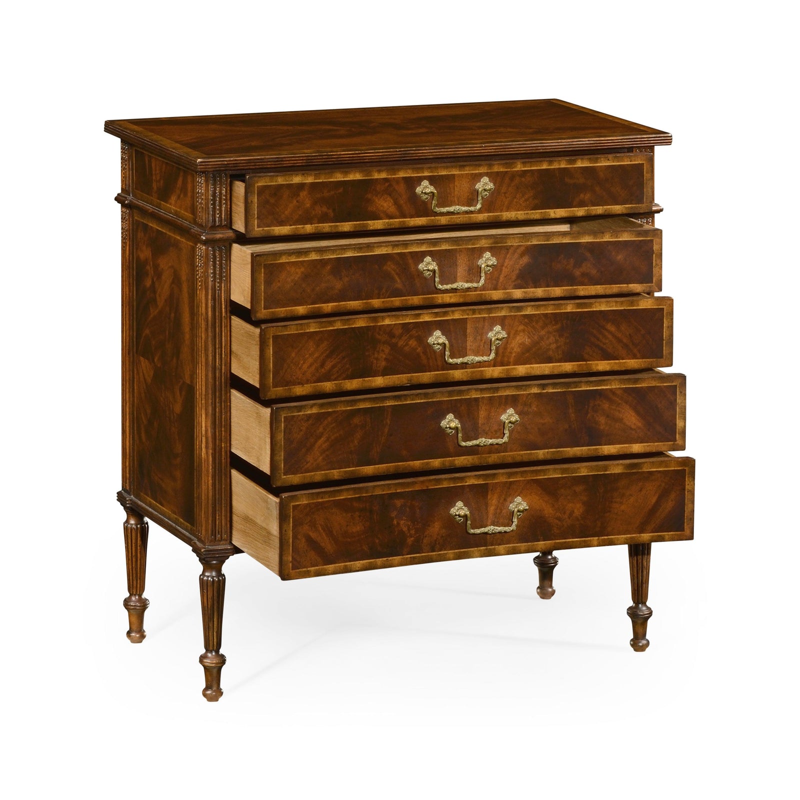 Jonathan Charles Buckingham Mahogany Chest of Drawers SIDEBOARDS + CREDENZAS