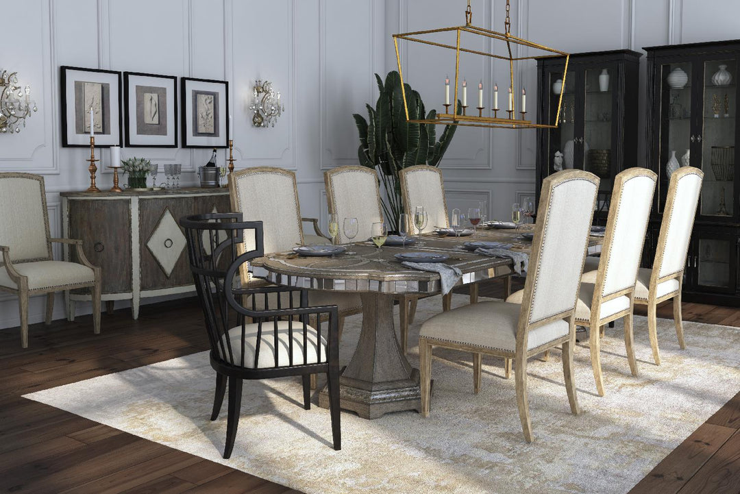 American Home Furniture | Hooker Furniture - Sanctuary Rectangle Dining Table with2-20in leaves