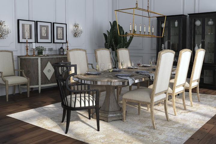 American Home Furniture | Hooker Furniture - Sanctuary Rectangle Dining Table with2-20in leaves