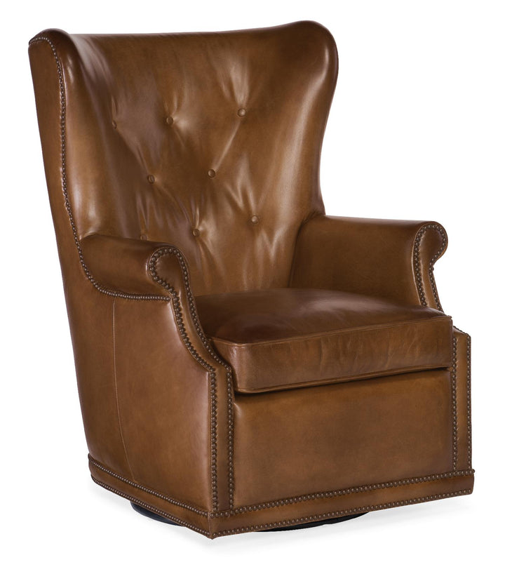 American Home Furniture | Hooker Furniture - Maya Wing Swivel Club Chair