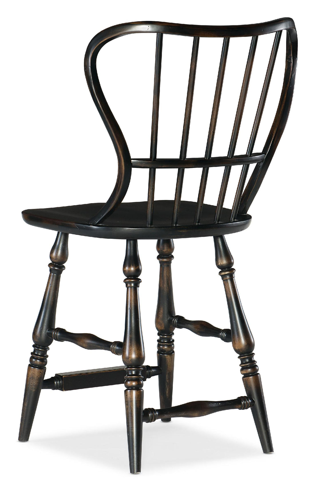 American Home Furniture | Hooker Furniture - Ciao Bella Spindle Back Counter Stool-Black - Set of 2