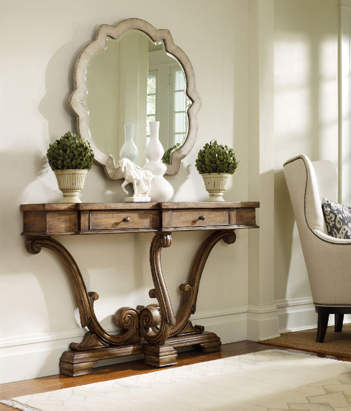 American Home Furniture | Hooker Furniture - Sanctuary Thin Console-Amber Sands
