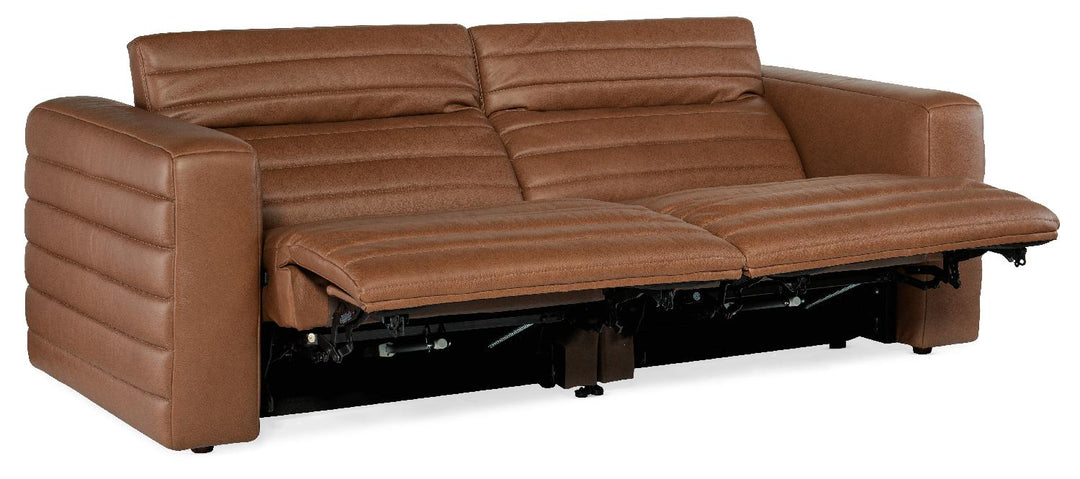 American Home Furniture | Hooker Furniture - Chatelain 1.5 LAF/RAF 2 over 2 Power Sofa with Power Headrest