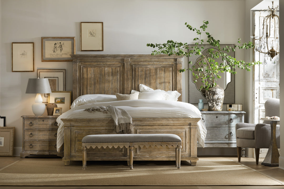 American Home Furniture | Hooker Furniture - Boheme Madera Bed Bench
