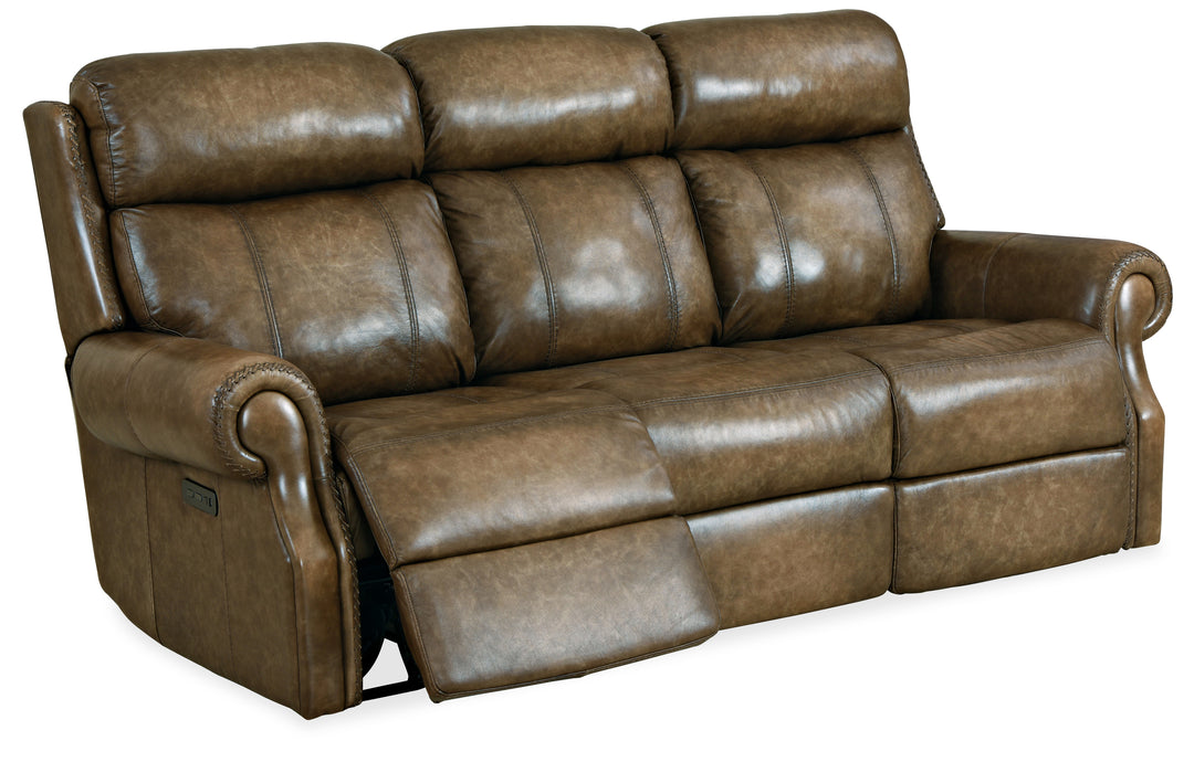 American Home Furniture | Hooker Furniture - Brooks Power Sofa with Power Headrest