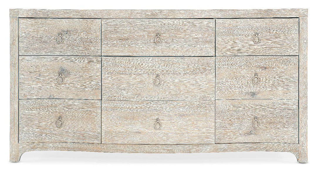 American Home Furniture | Hooker Furniture - Serenity Harbour Nine Drawer Dresser