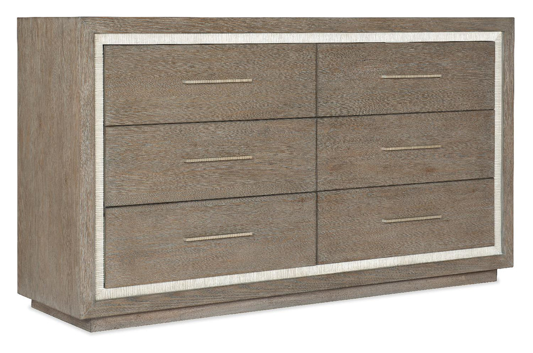 American Home Furniture | Hooker Furniture - Serenity Mainstay Six Drawer Dresser