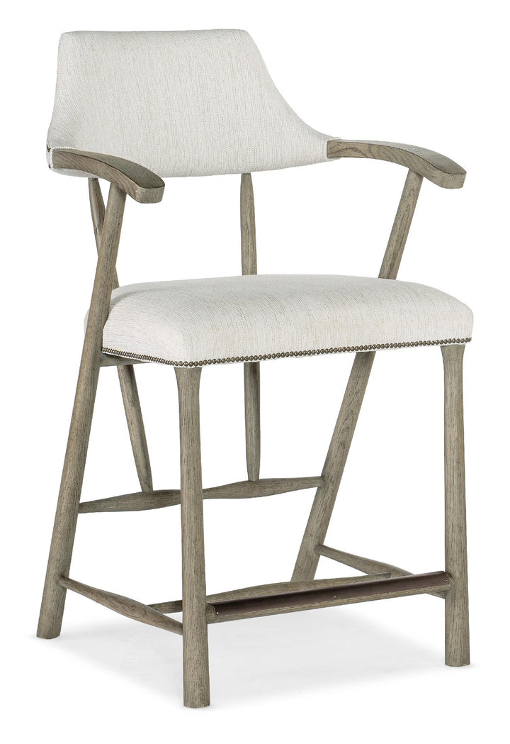 American Home Furniture | Hooker Furniture - Linville Falls Stack Rock Counter Stool - Set of 2