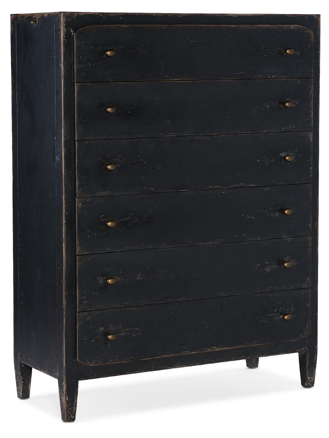 American Home Furniture | Hooker Furniture - Ciao Bella Six-Drawer Chest- Black