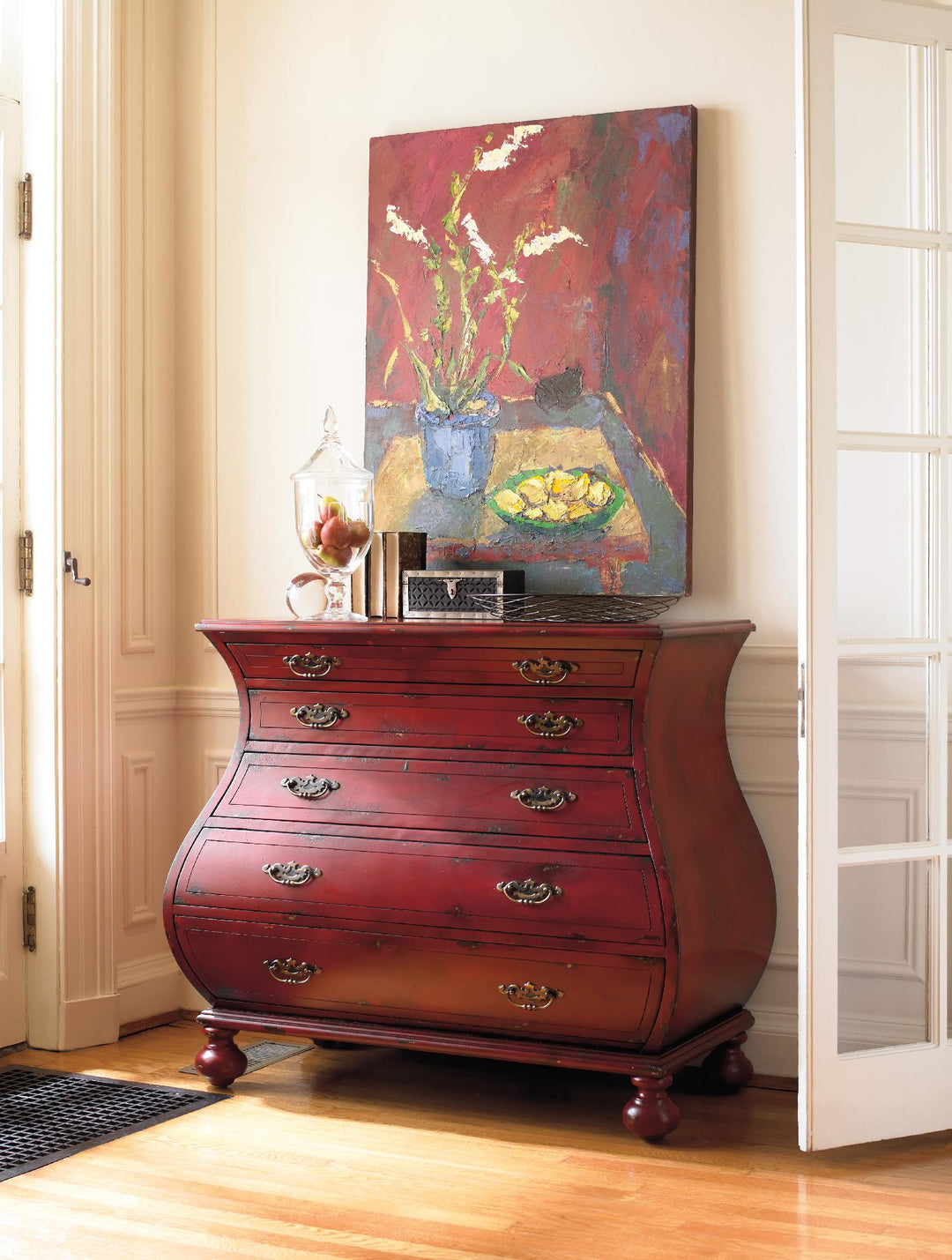 American Home Furniture | Hooker Furniture - Red Bombe Chest