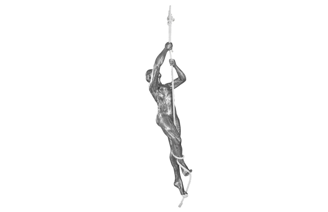 Climbing Sculpture w/Rope, Black/Silver, Aluminum - Phillips Collection - AmericanHomeFurniture