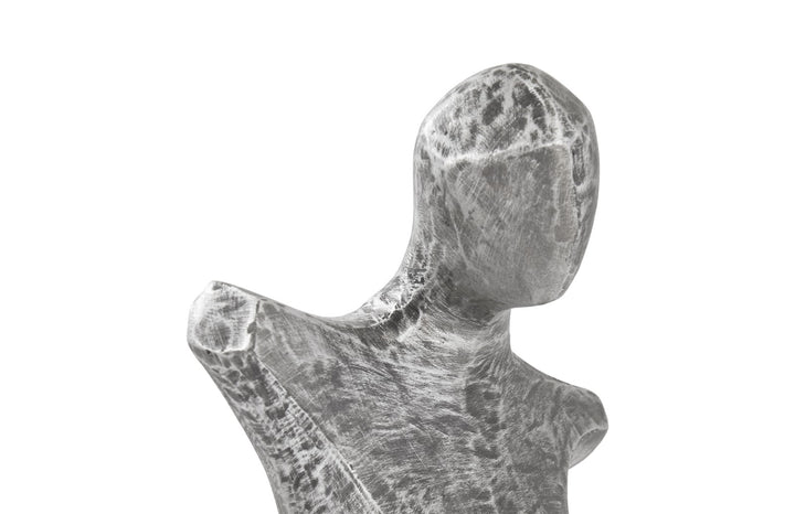 Abstract Female Sculpture on Stand, Black/Silver, Aluminum - Phillips Collection - AmericanHomeFurniture