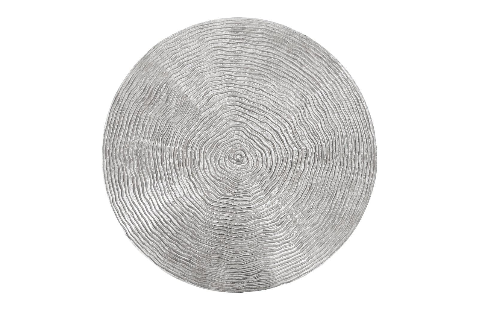 Phillips Collection Ripple Coffee Table, Black/Silver, Aluminum COFFEE TABLES