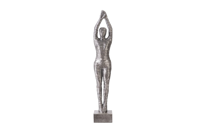 Standing Diving Sculpture, Black/Silver, Aluminum - Phillips Collection - AmericanHomeFurniture