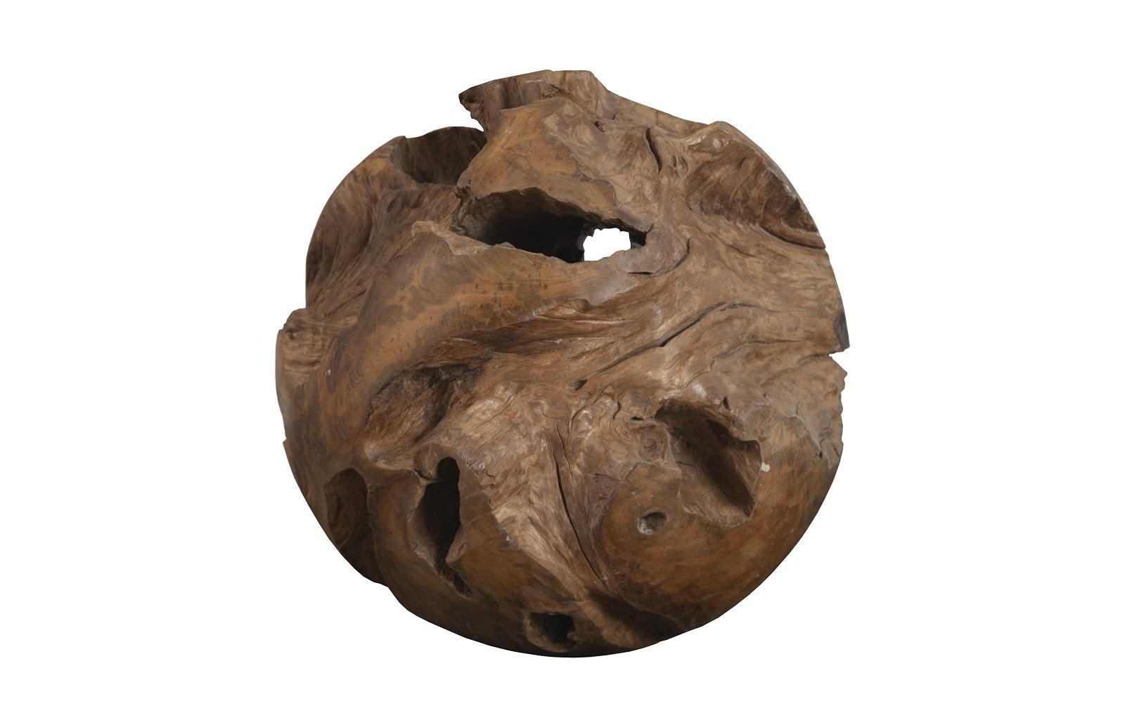 Phillips Collection Teak Wood Ball, Large DECORATIVE OBJECTS