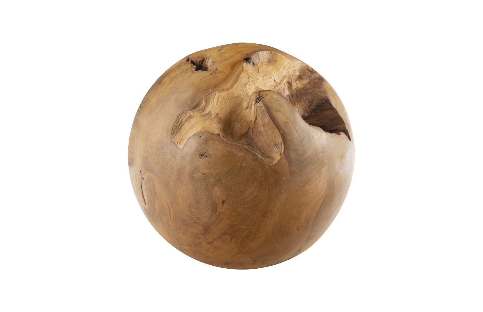 Teak Wood Ball, Small - Thumbnail 3