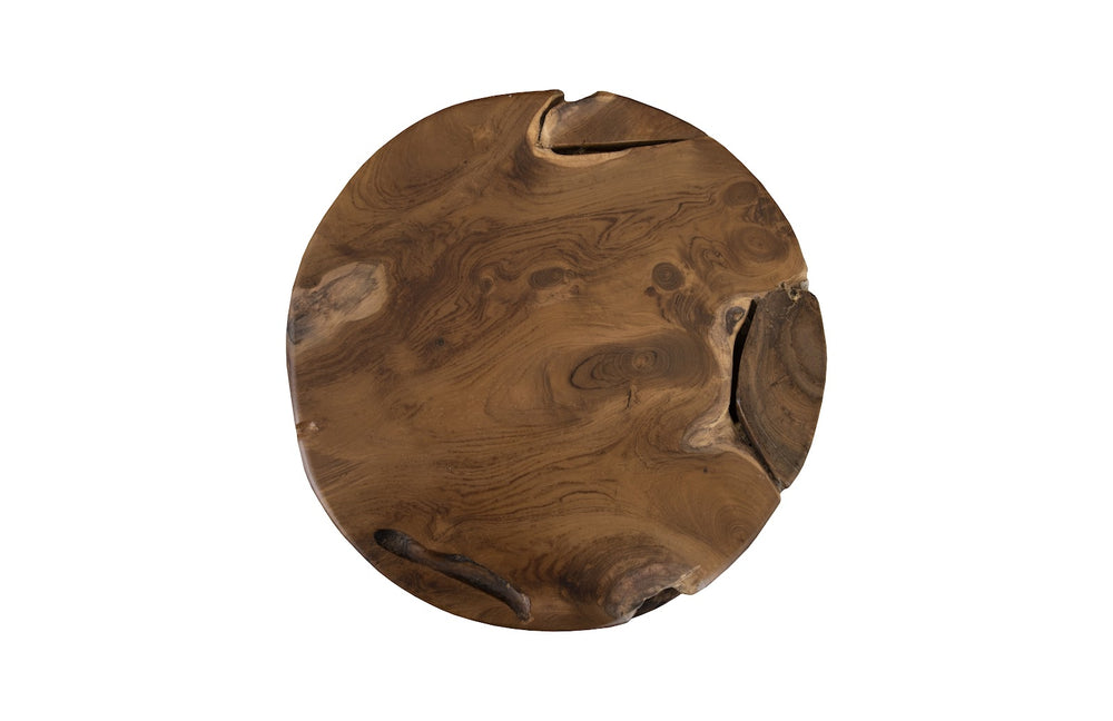 Teak Slice Pedestal, Round - Phillips Collection - AmericanHomeFurniture