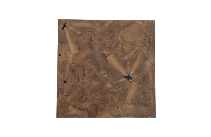 Teak Slice Coffee Table, Square - Phillips Collection - AmericanHomeFurniture