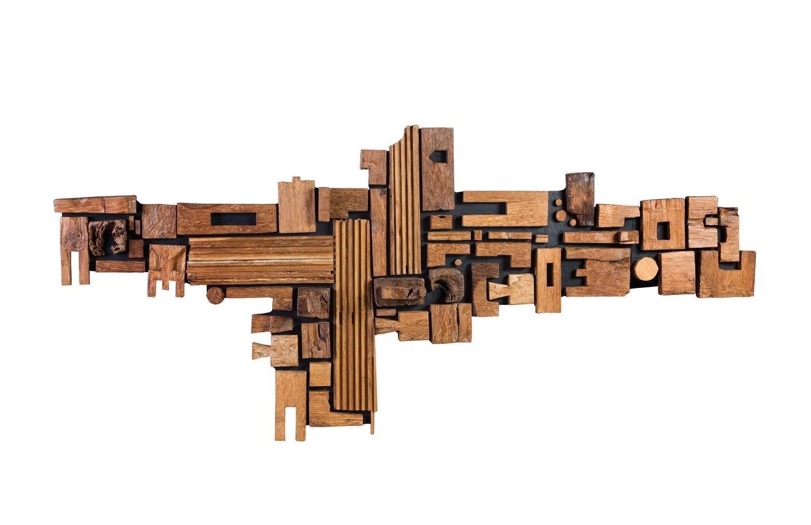 Phillips Collection Asken Wall Art, Wood, Freeform WALL ACCENTS