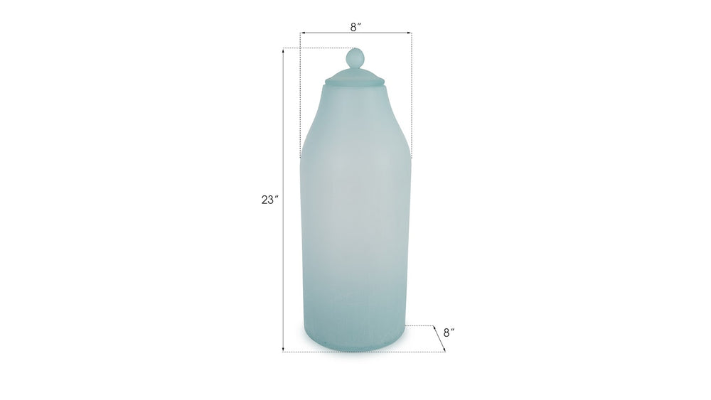 Frosted Glass Bottle, Large - Phillips Collection - AmericanHomeFurniture