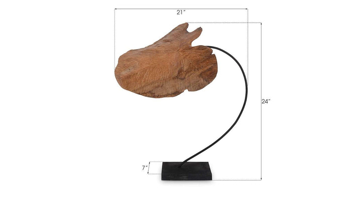 Carved Leaf Sculpture, LG - Phillips Collection - AmericanHomeFurniture