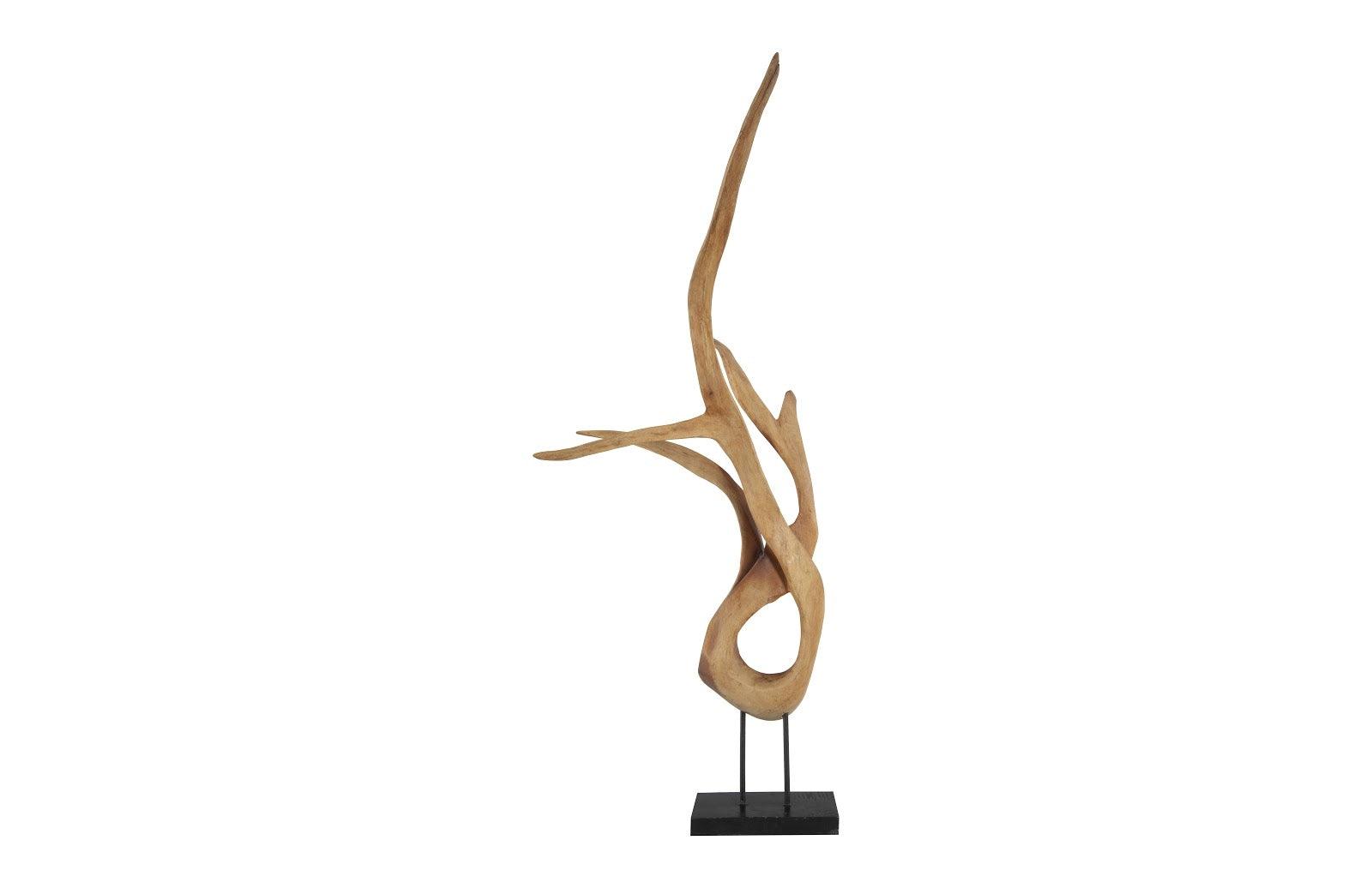 Mahogany Wood Sculpture Table Top