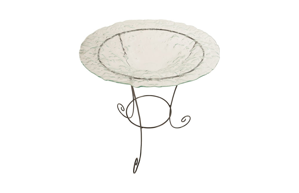 Frosted Glass Bowl on Stand, MD - Phillips Collection - AmericanHomeFurniture