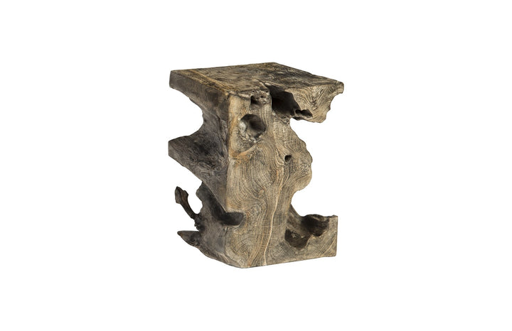 Black Wash Stool, Square - Phillips Collection - AmericanHomeFurniture