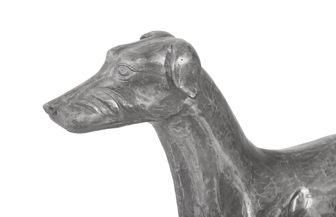 Posing Dog Sculpture, Black/Silver, Aluminum - Phillips Collection - AmericanHomeFurniture