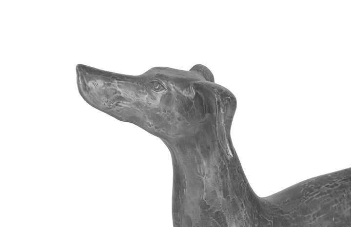 Prancing Dog Sculpture, Black/Silver, Aluminum - Phillips Collection - AmericanHomeFurniture