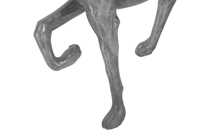 Prancing Dog Sculpture, Black/Silver, Aluminum - Phillips Collection - AmericanHomeFurniture