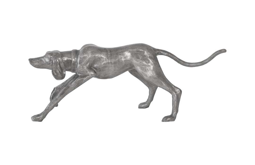 Walking Dog Sculpture, Black/Silver, Aluminum - Phillips Collection - AmericanHomeFurniture