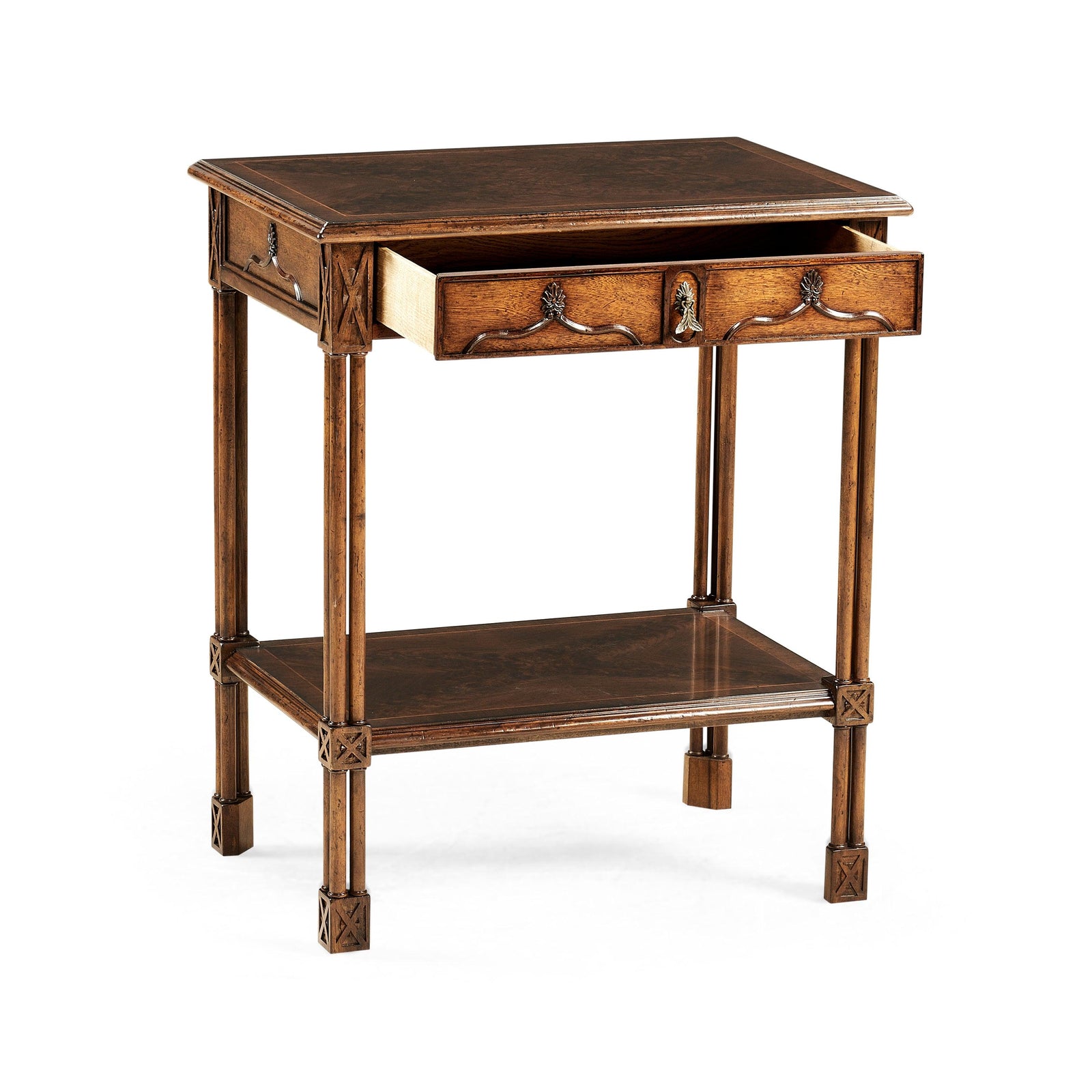 Jonathan Charles Buckingham Chippendale Gothic Side Table ACCENT TABLES