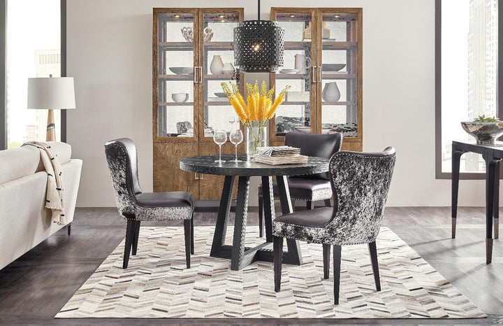 American Home Furniture | Hooker Furniture - Chapman Shou Sugi Ban Petite Round Dining Table