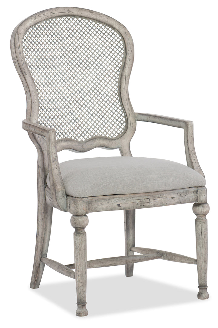 American Home Furniture | Hooker Furniture - Boheme Gaston Metal Back Arm Chair - Set of 2