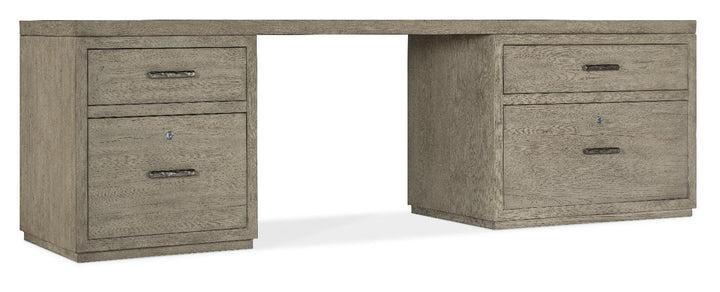 American Home Furniture | Hooker Furniture - Linville Falls 96" Desk with Small File and Lateral File