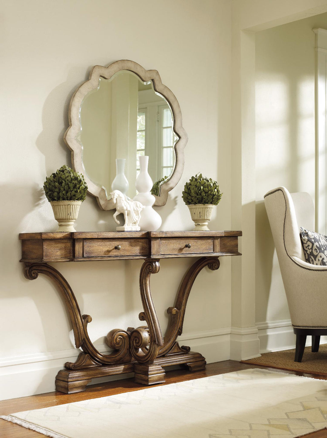 American Home Furniture | Hooker Furniture - Sanctuary Thin Console-Amber Sands