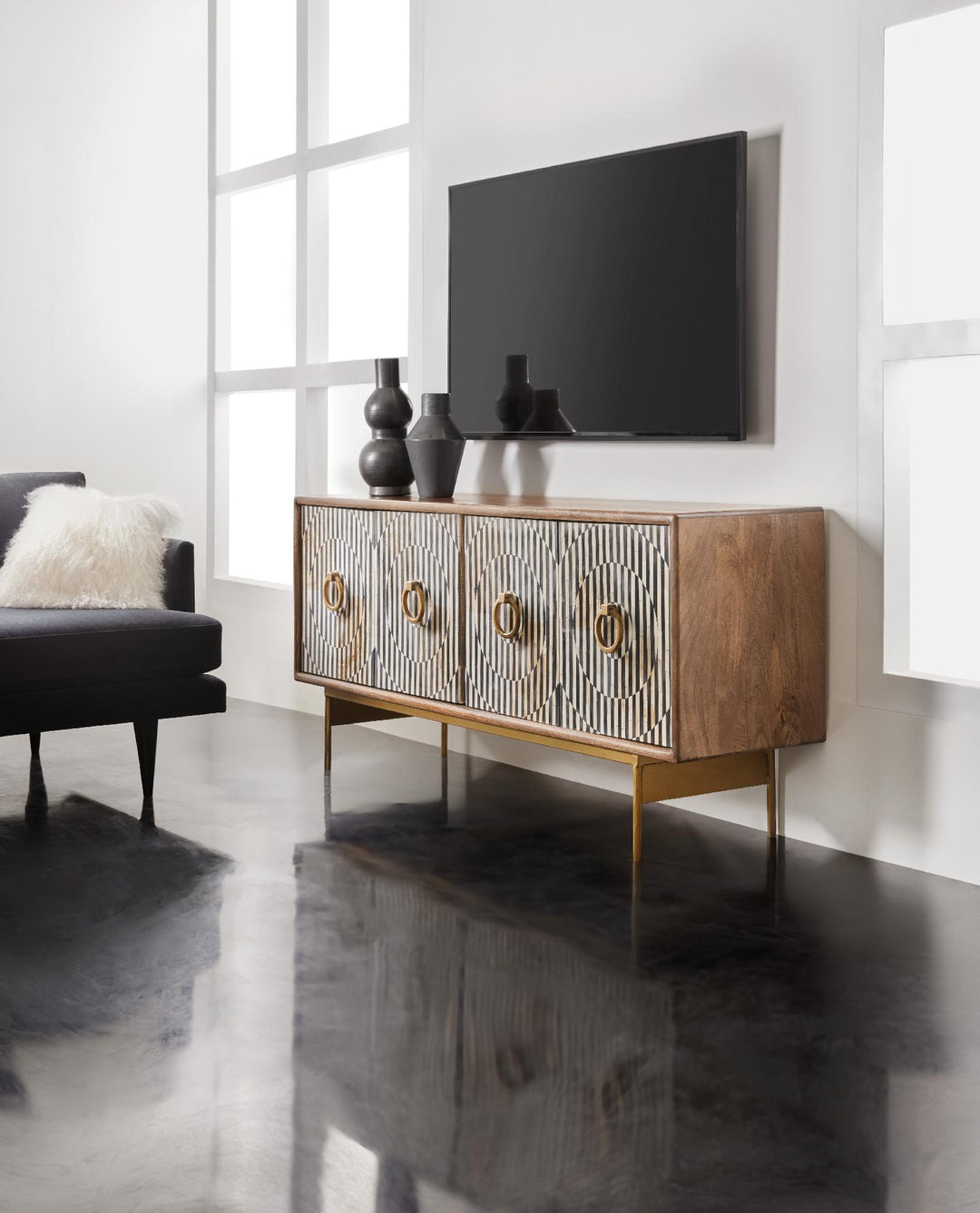 American Home Furniture | Hooker Furniture - Melange Russell Credenza