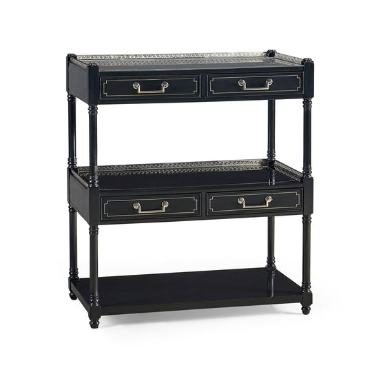 Jonathan Charles Reimagined Flux Lacquer Etagere BOOKCASES + SHELVES