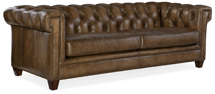 American Home Furniture | Hooker Furniture - Chester Tufted Stationary Sofa