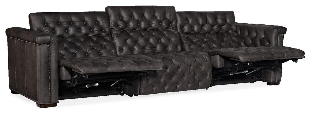 American Home Furniture | Hooker Furniture - Savion Grandier Sofa with Power Recline Power Headrest