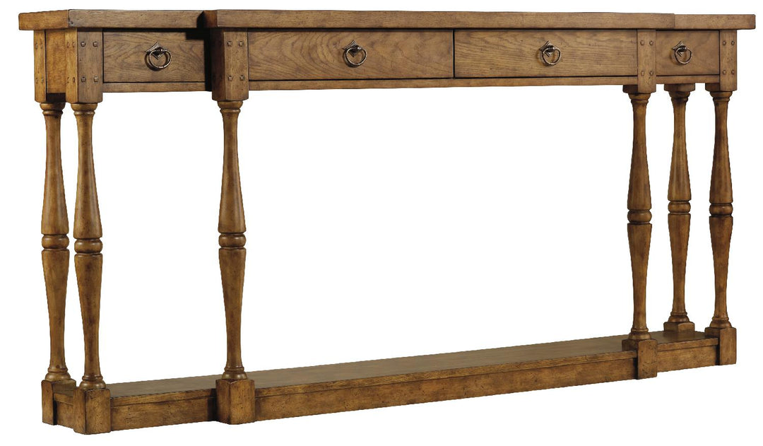 American Home Furniture | Hooker Furniture - Sanctuary Four-Drawer Thin Console - Drift