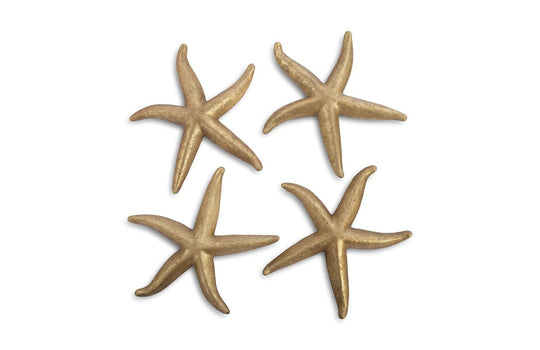 Phillips Collection Starfish, Gold Leaf, Set of 4, LG WALL ACCENTS